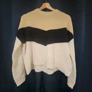 Moon & Madison Tricolor Sweater, Small